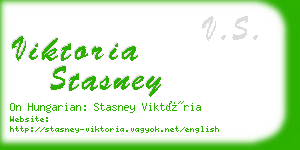 viktoria stasney business card